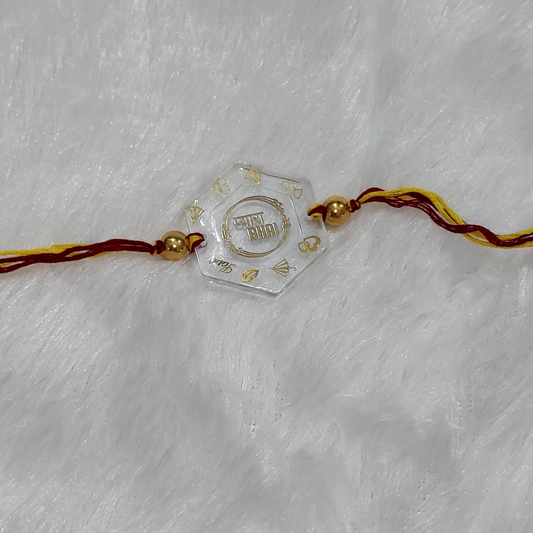 TRANSPARENT RESIN RAKHI