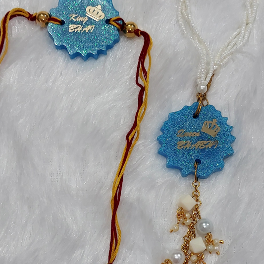 BLUE COUPLE RAKHI