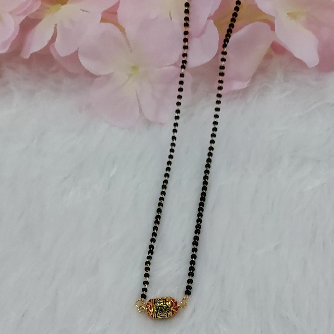 DRUM SHAPED BEAD MANGALSUTRA